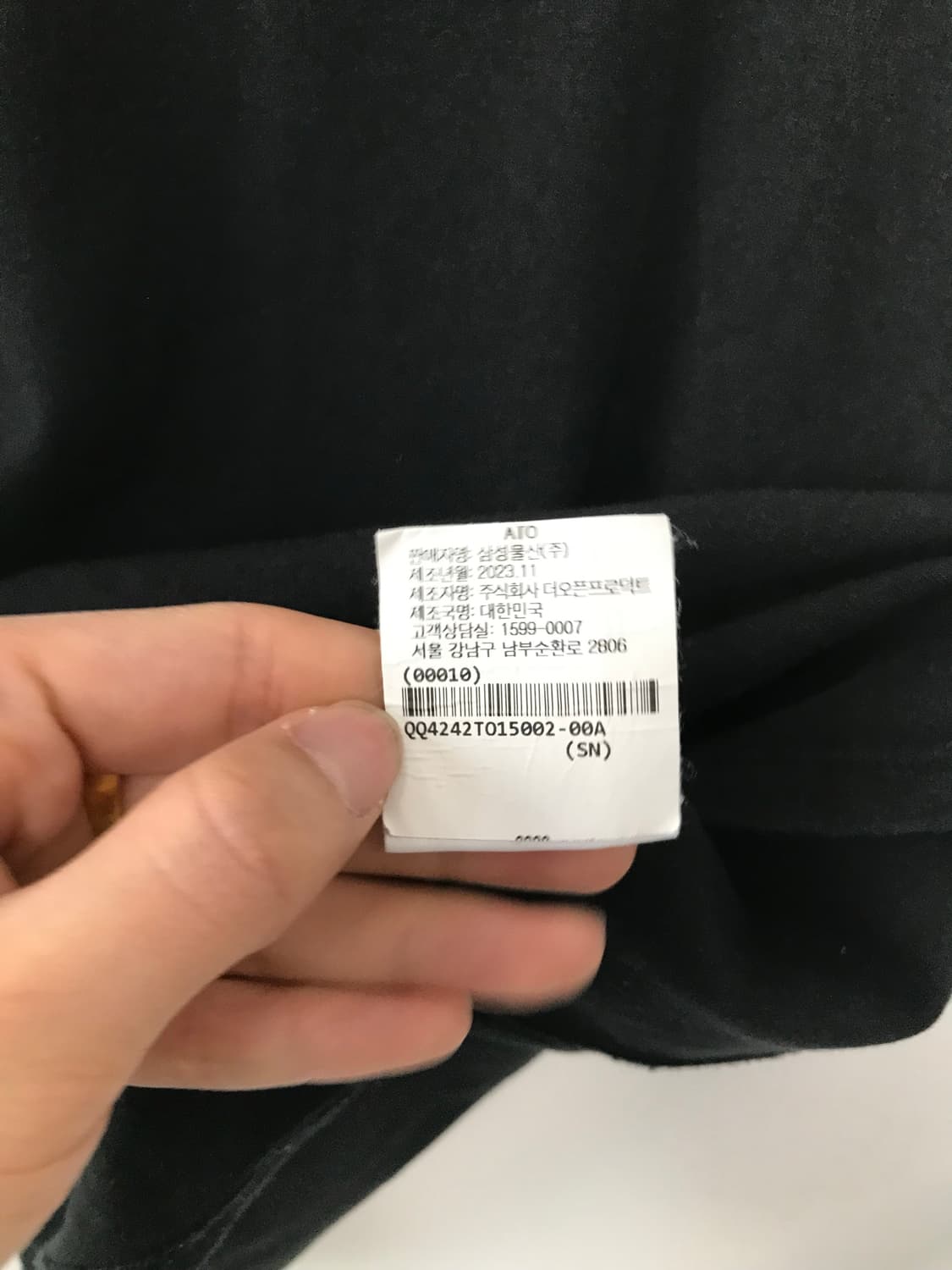 오픈와이와이 캡소매 블랙 반팔 티셔츠 상품이미지5