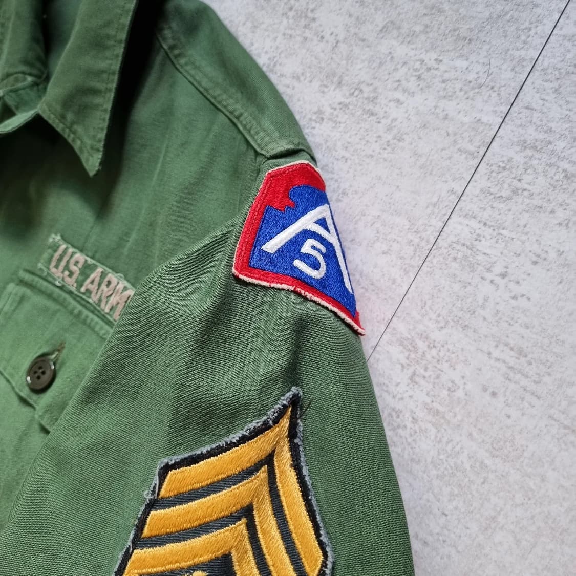 60s US Army OG-107 Shirt 100 sz 상품이미지3