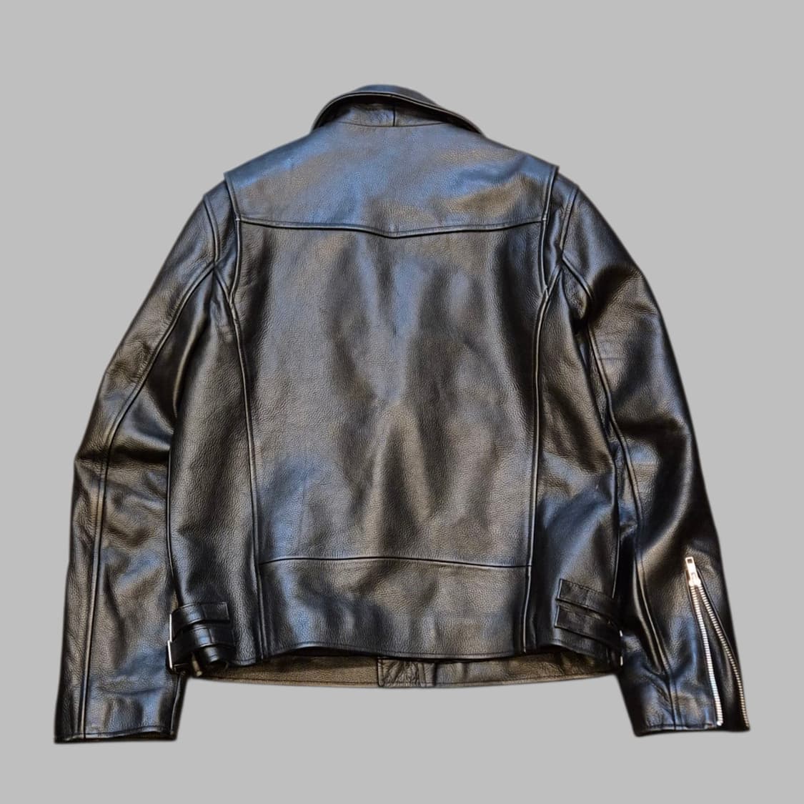 XL(착샷잇음) 비바스튜디오 블랙 가죽 라이더자켓  상품이미지2