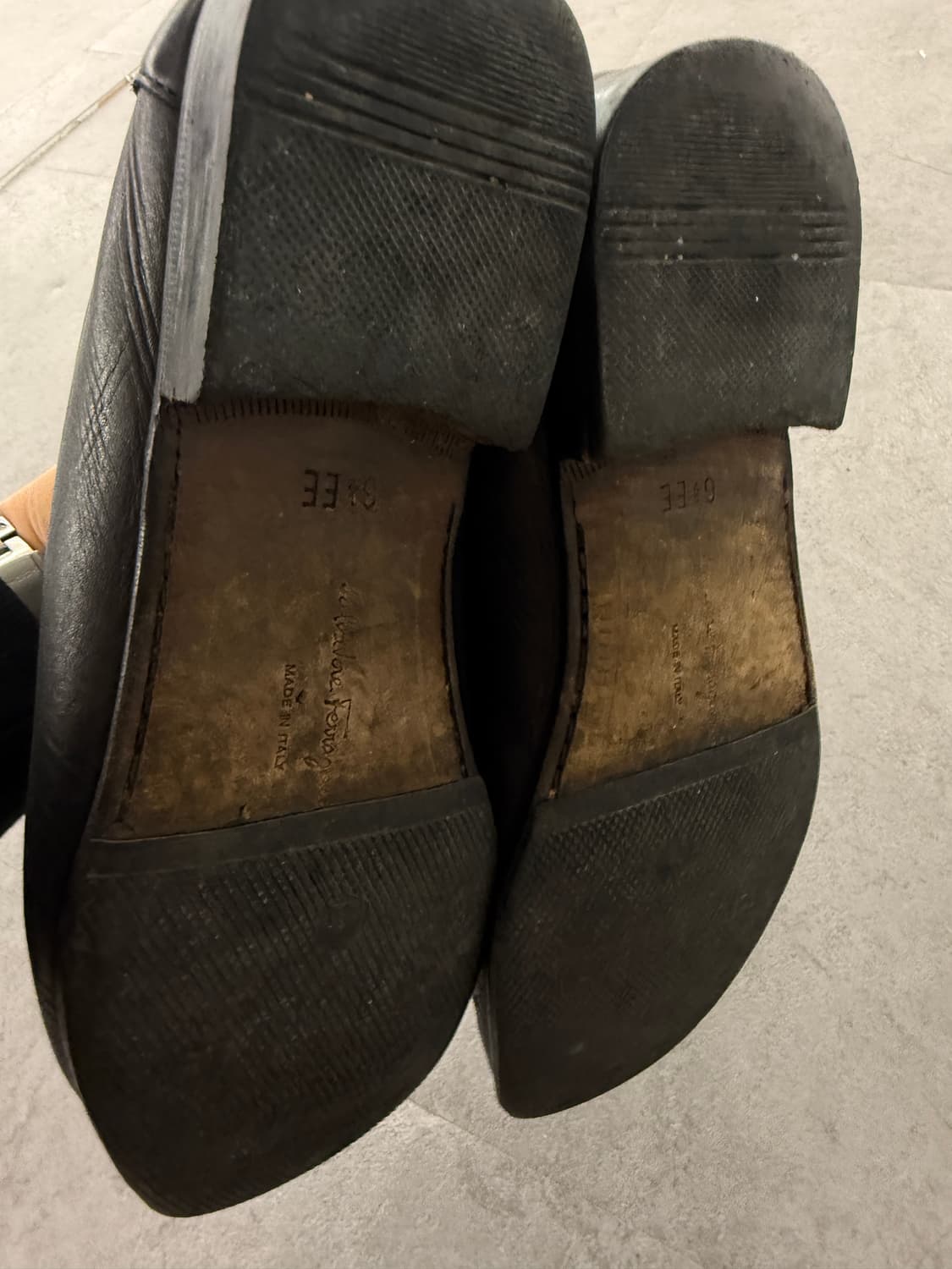 살바토레 페라가모 남성 블랙 로퍼 6.5EE 245-250 상품이미지5