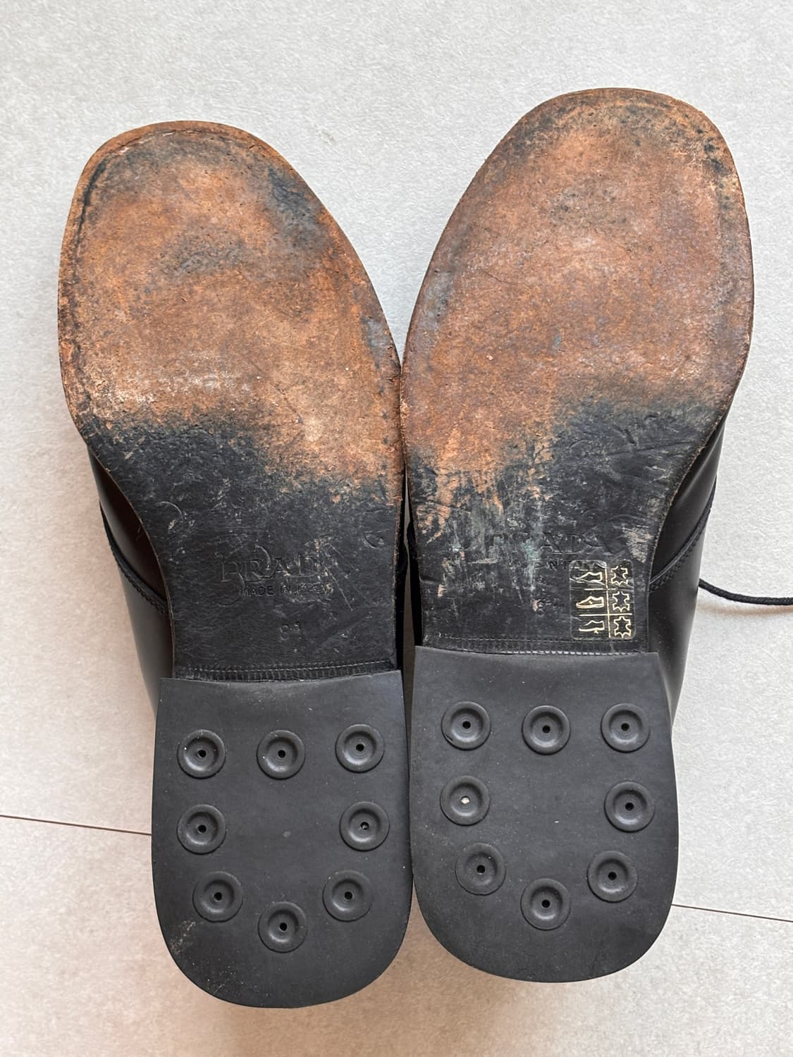 Vintage Prada SquareToe DerbyShoes UK8.5 상품이미지4