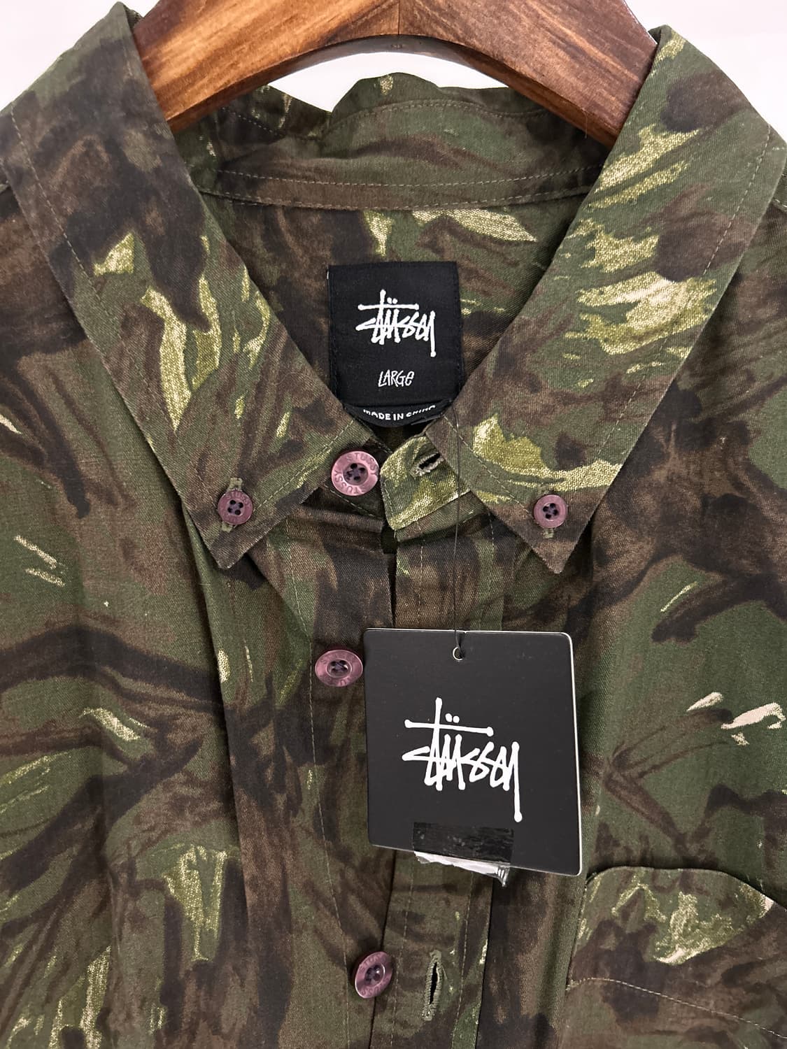 Stussy Camo Flower L/S Shirts 상품이미지3