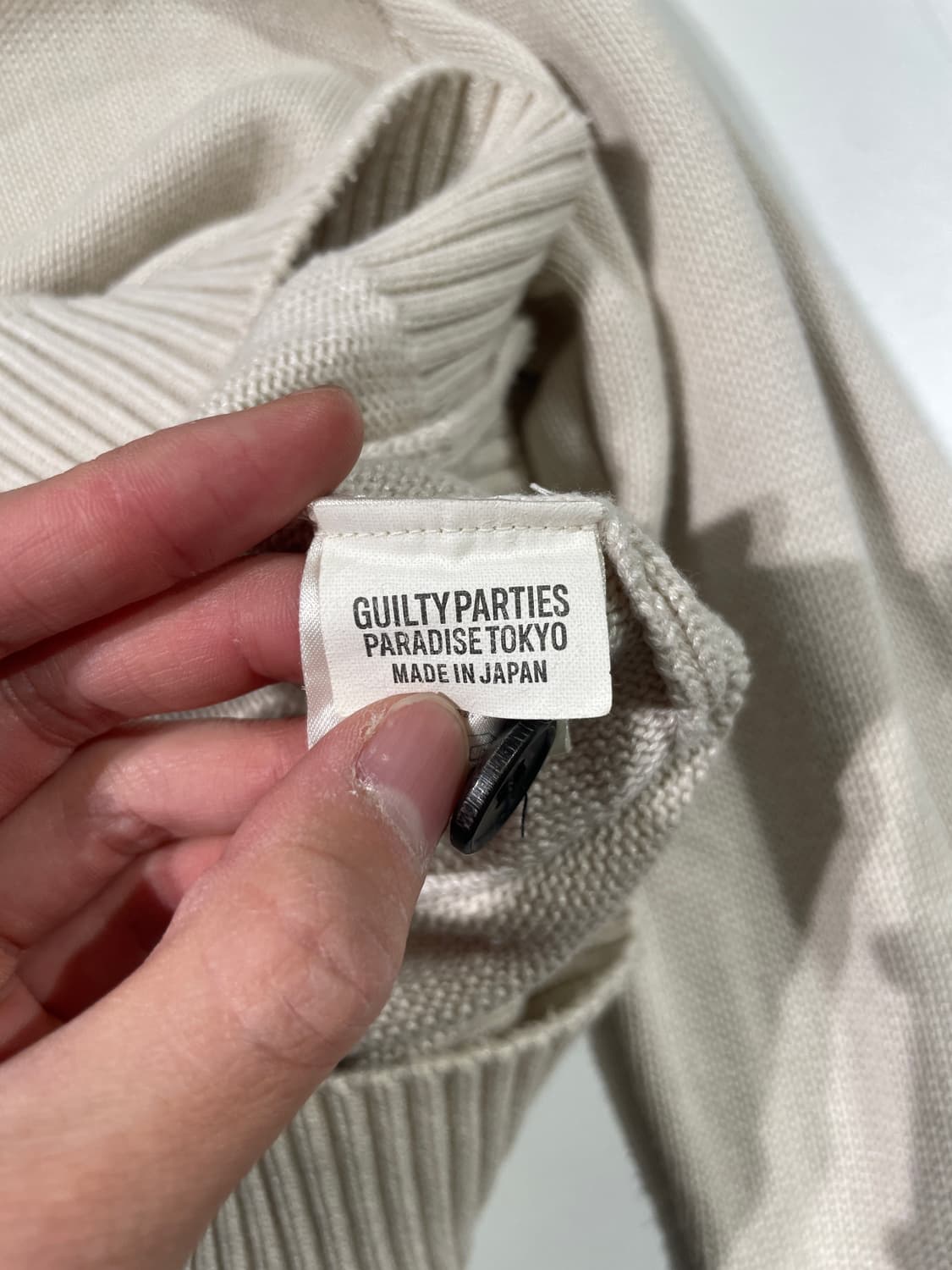 와코 마리아 18S/S 아이보리 버진 메리 니트 가디건 상품이미지8