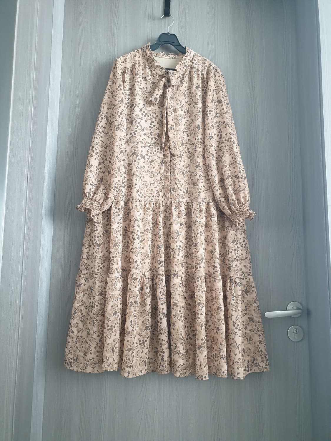 🍁더엣지(THE ATG) FW플로럴 쉬폰 롱원피스 상품이미지1