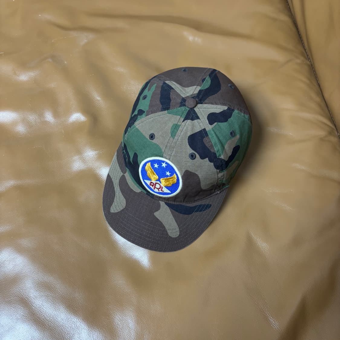RRL 더블알엘 랄프로렌 폴로 6패널 볼캡 모자 우드랜드 카모 상품이미지5