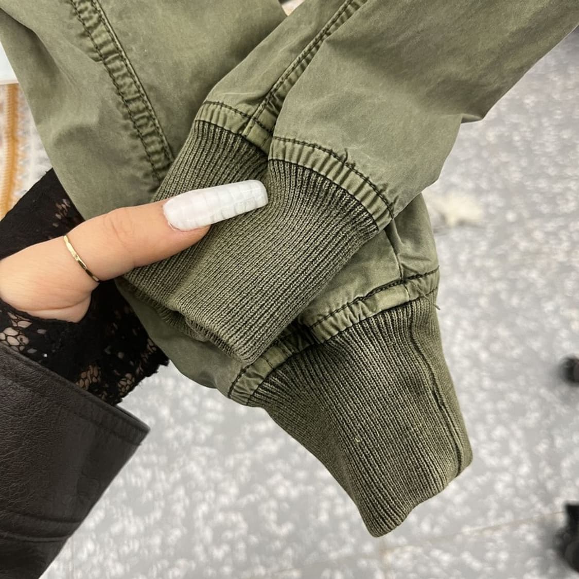 알파인더스트리 희귀 밀리터리 크롭 항공점퍼 자켓 XS C10838 상품이미지7