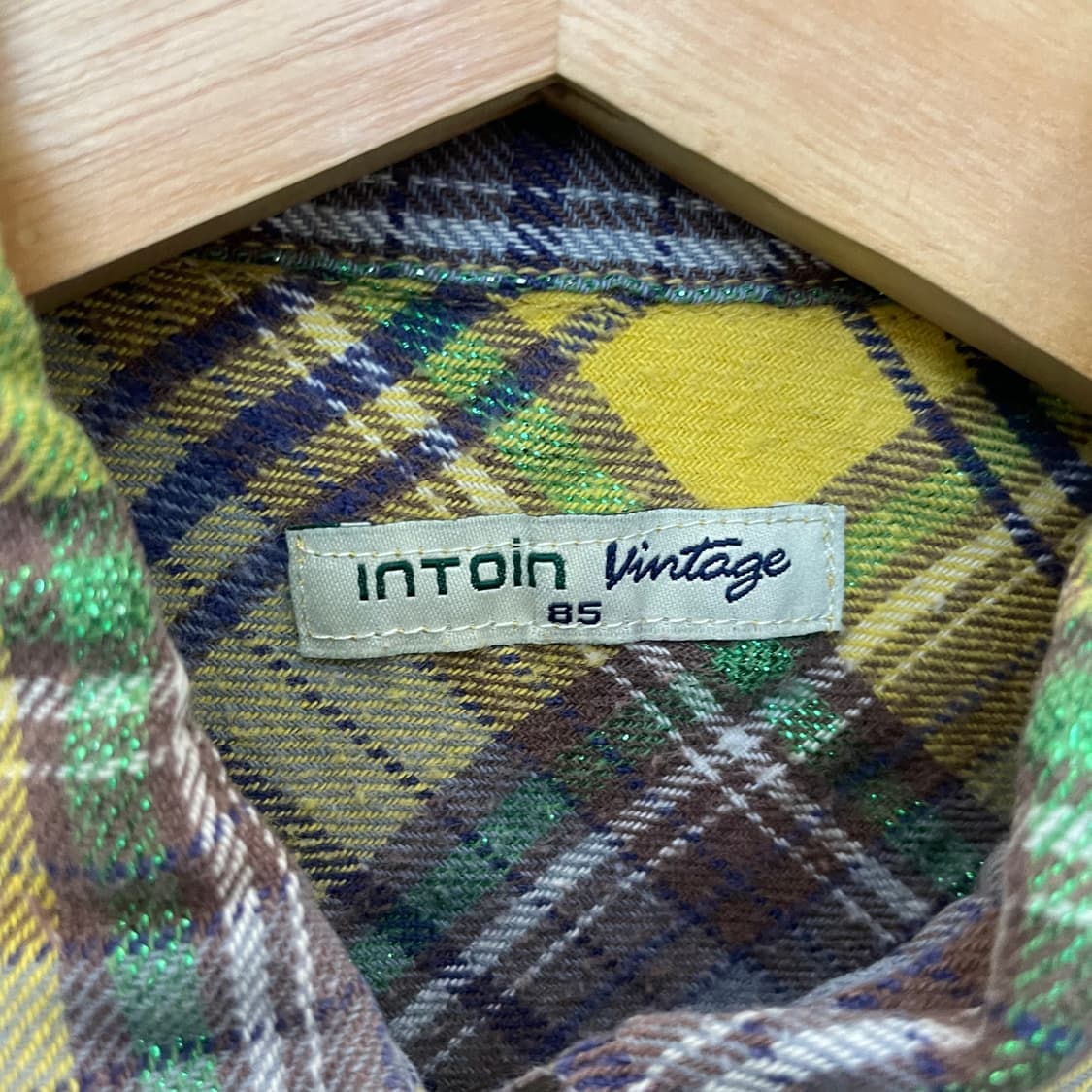 빈티지 글리터 체크 y2k 웨스턴 긴팔 셔츠 85 상품이미지4