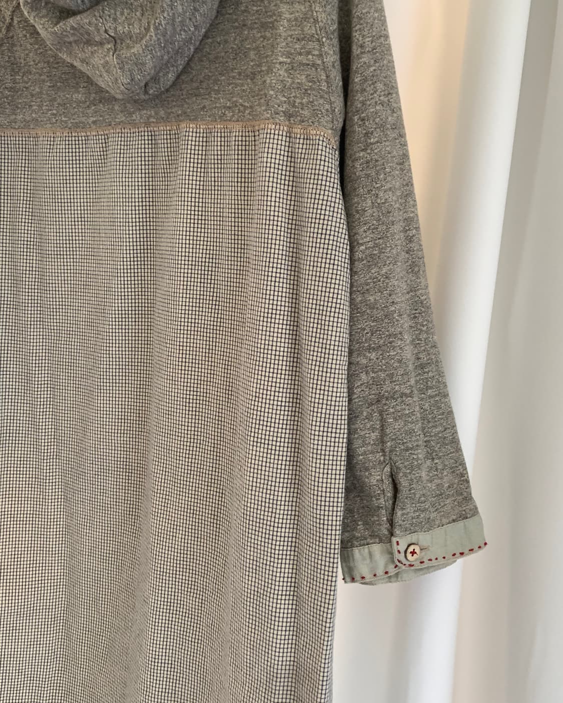 Mixed pattern long shirts dress 상품이미지9