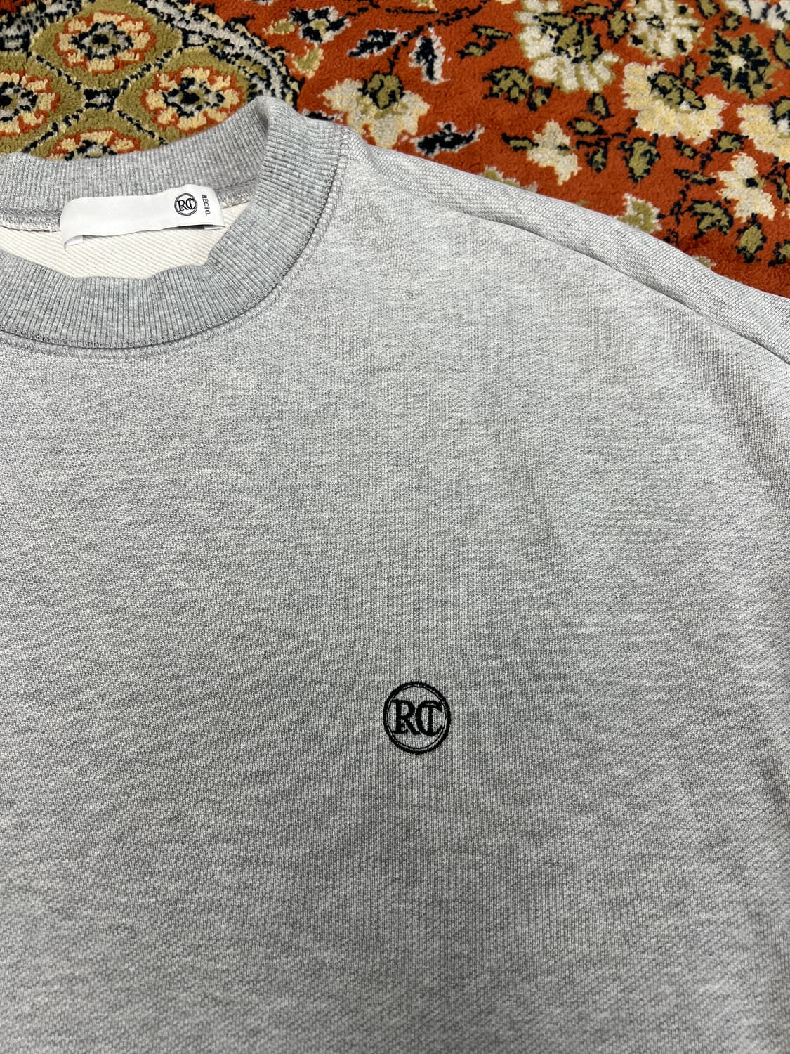 [F] 렉토 트임 언발란스 맨투맨 그레이 상품이미지3