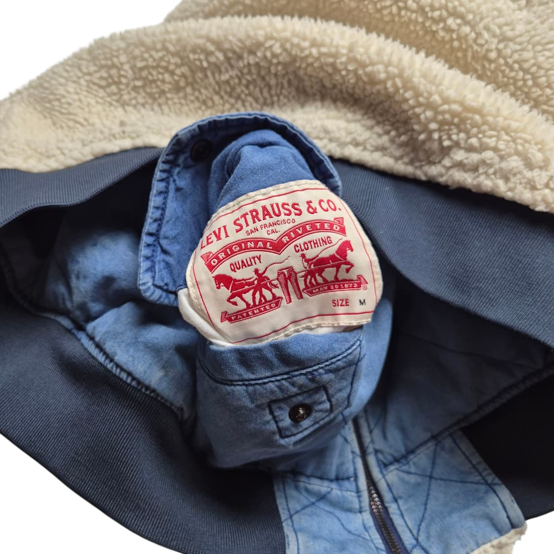 [M] 리바이스 리버시블 블루종 쉐르파 자켓 상품이미지8