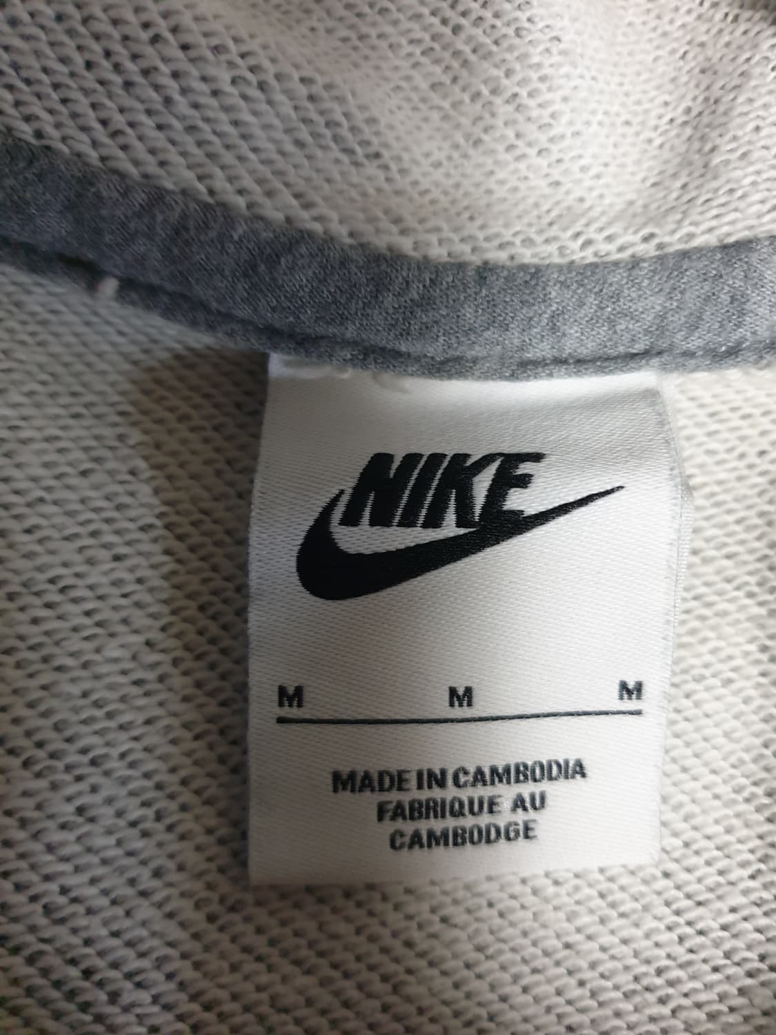 나이키 NSW클럽 딱붙핏 후드집업 그레이 (M) 상품이미지3