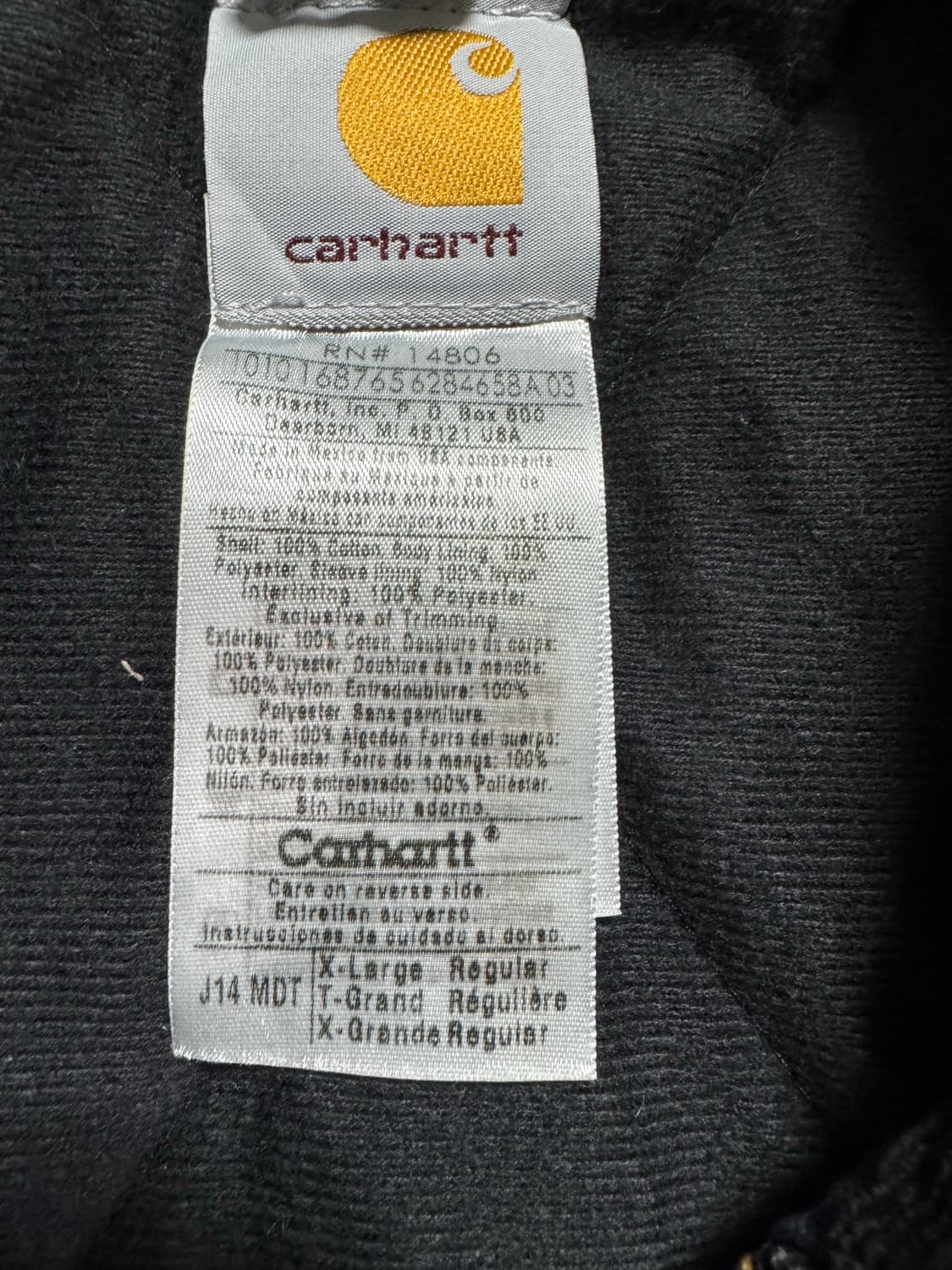 칼하트 산타페 J14 XL 판매합니다 상품이미지3