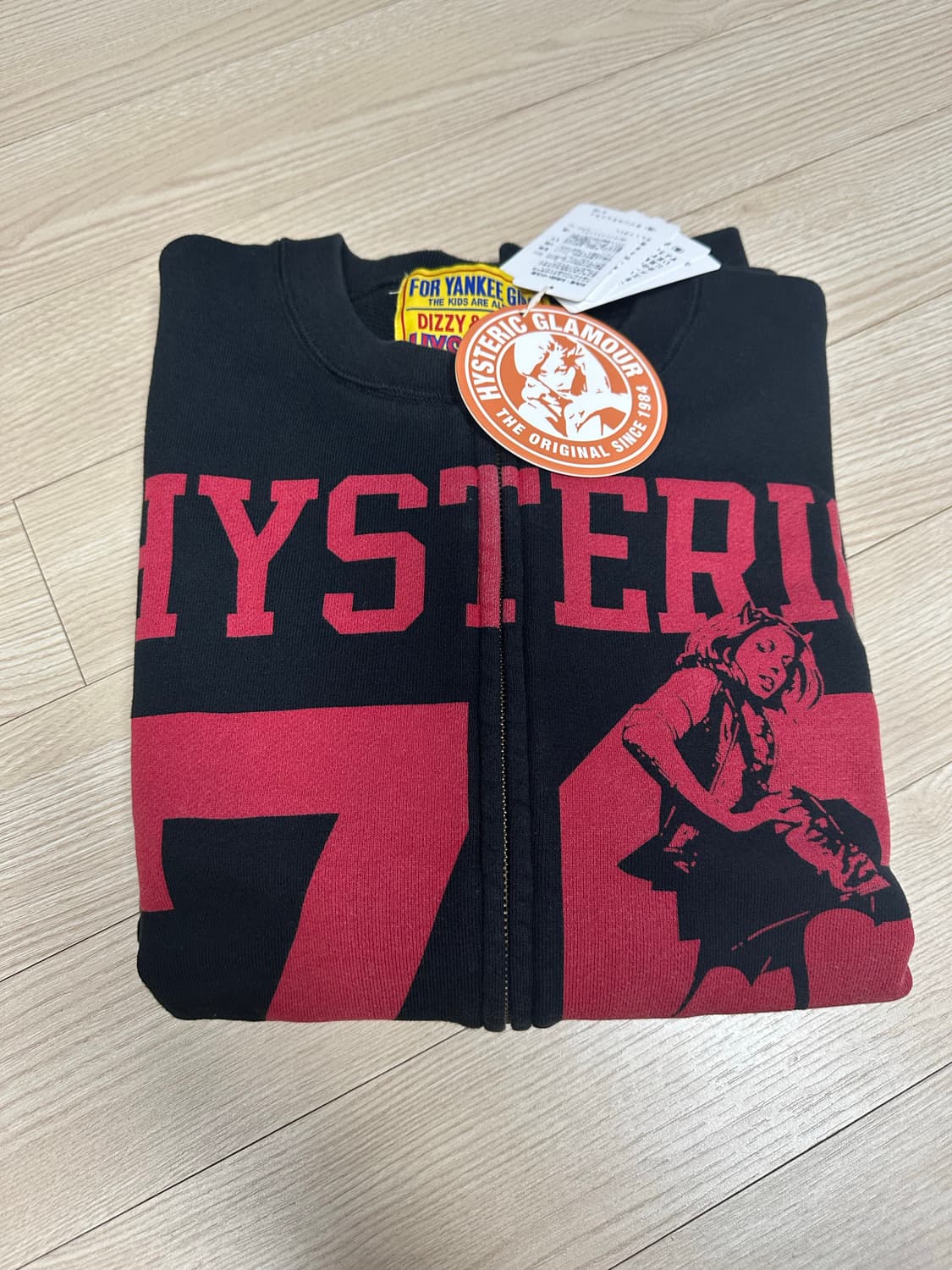 (새상품) 히스테릭 글래머 히스테릭 76 오버사이즈 점퍼 블랙 상품이미지2