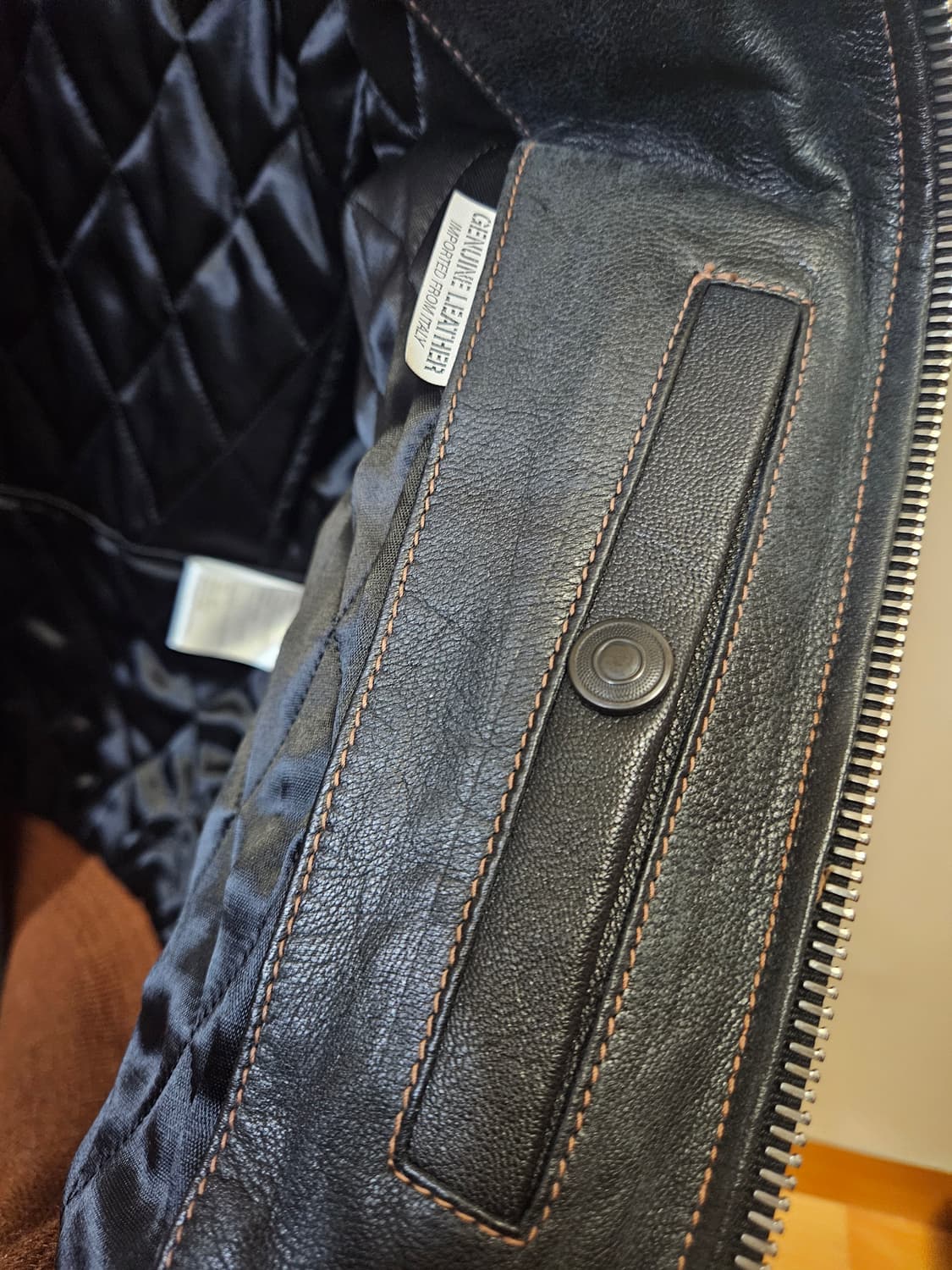 95 M) 디아프바인 G-1 염소가죽 고트스킨 자켓 A-2 상품이미지5