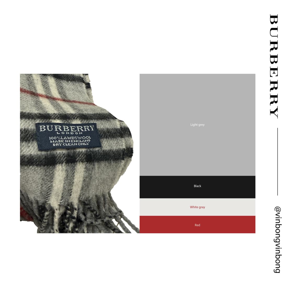 버버리 클래식 머플러 / Light gray 상품이미지4
