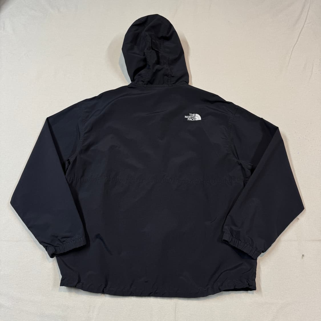 XL) 노스페이스 센터로고 바람막이 자켓 블랙 상품이미지6