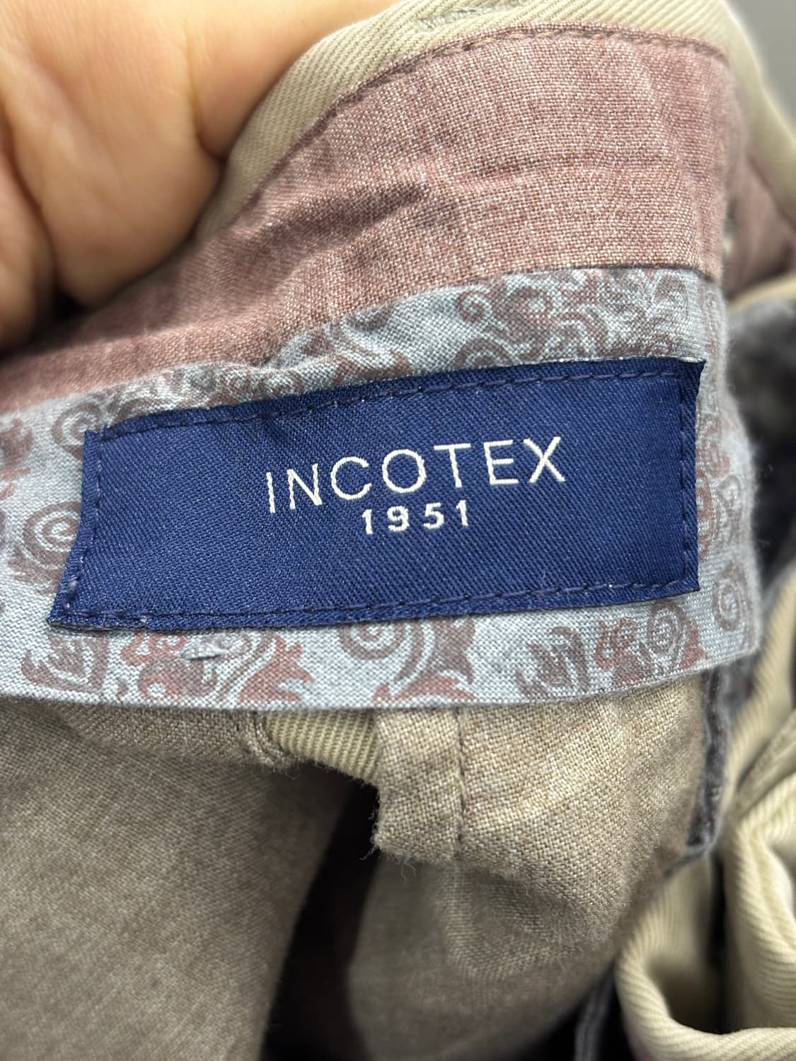 INCOTEX 남성 치노 바지 48사이즈 상품이미지5