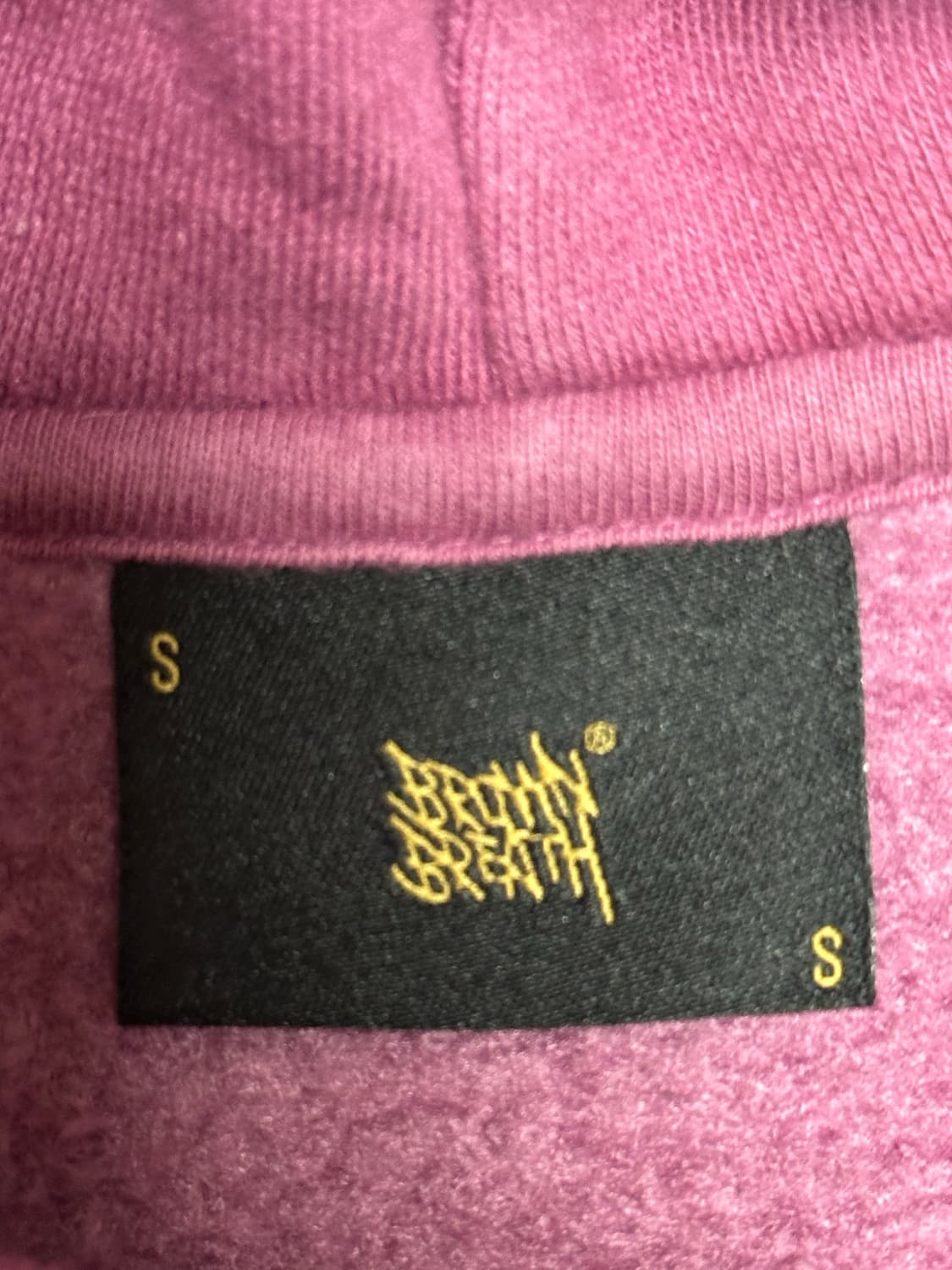 브라운브레스 버건디 후드티 S 상품이미지3