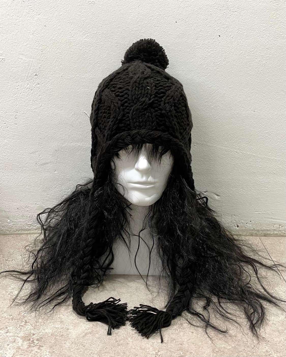 Dark brown knit earflap 상품이미지2