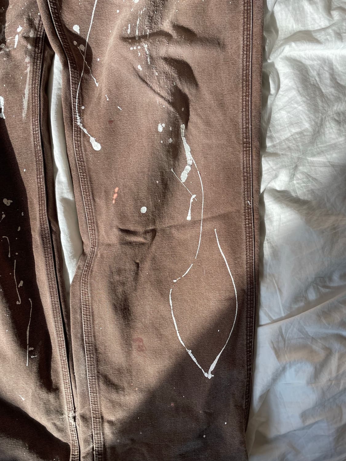 Vintaw Carhartt brown pants distressed 상품이미지4