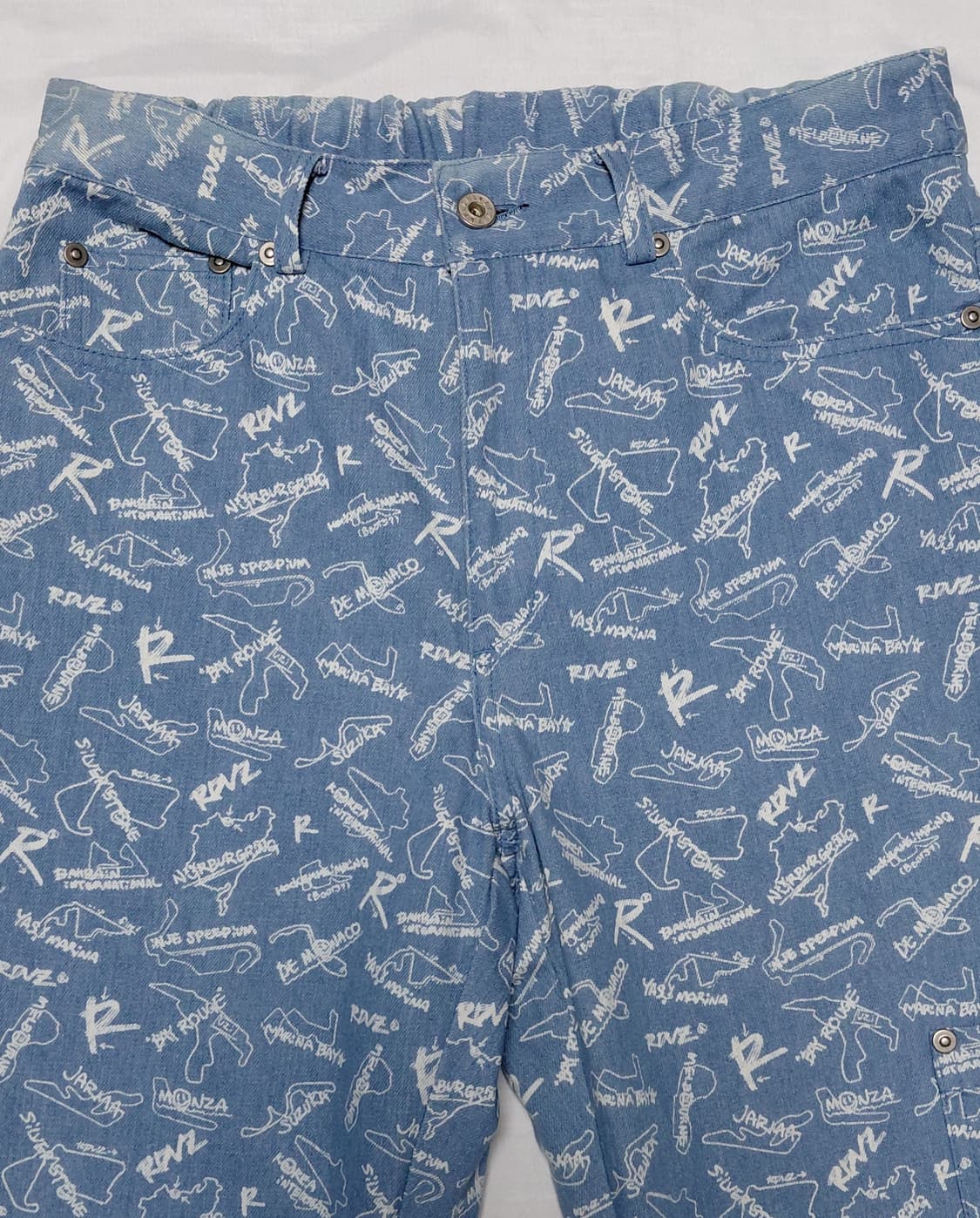 RDVZ  로고 프린트 데님 팬츠  30~32 (무료배송) 상품이미지2