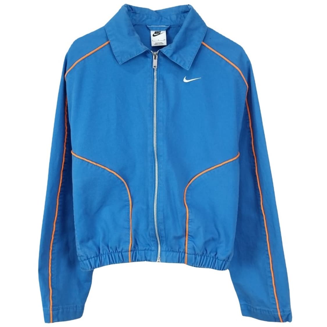 [나이키](민지 실착)빅로고 NSW 우븐 크롭 집업 블루종 M17461 상품이미지3