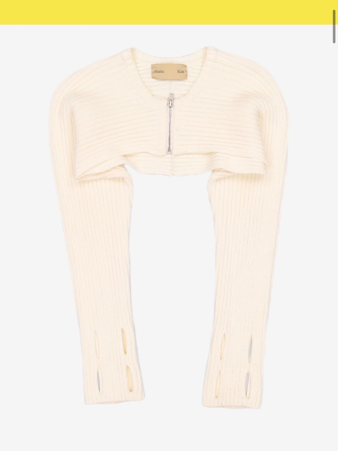 마뗑킴 니트 볼레로 아이보리 상품이미지1