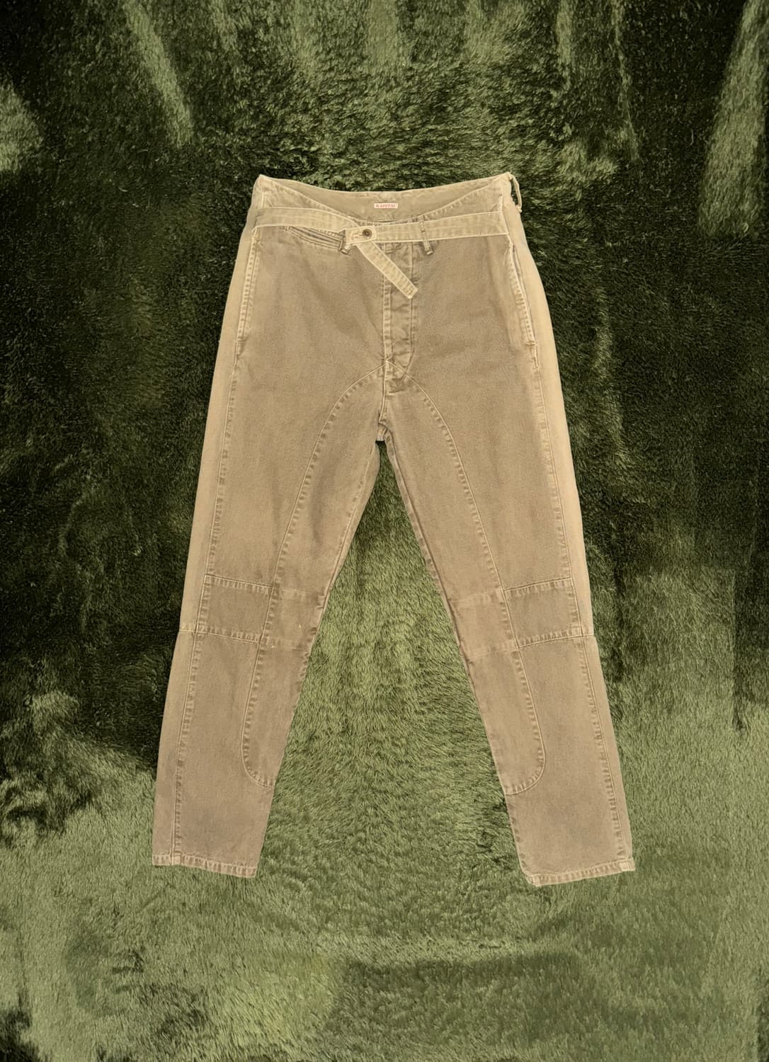 [2] Kapital 캐피탈 스트랩 패널 워시드 헤비 코튼 팬츠 상품이미지1