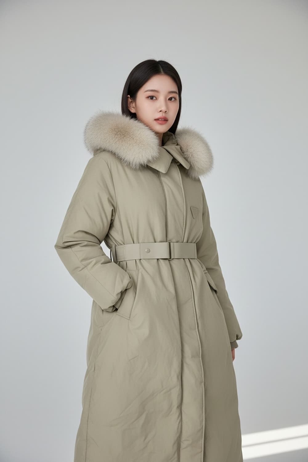 LíNN 에디션 폭스 퍼 롱 패딩 55 상품이미지1