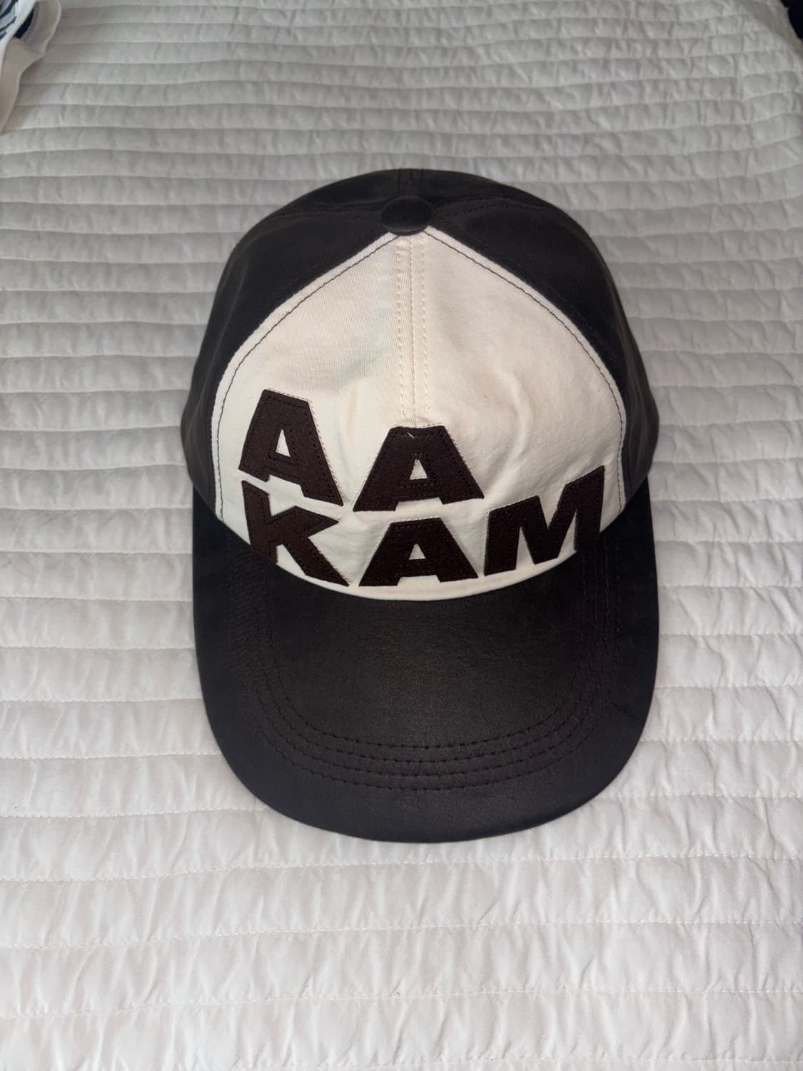AAKAM 아캄 leather patch ball cap (brown) 상품이미지1