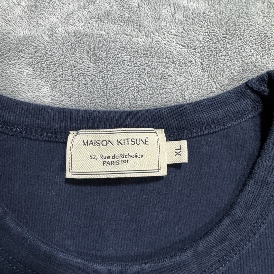 메종키츠네 네이비 폭스 롱슬리브  상품이미지5