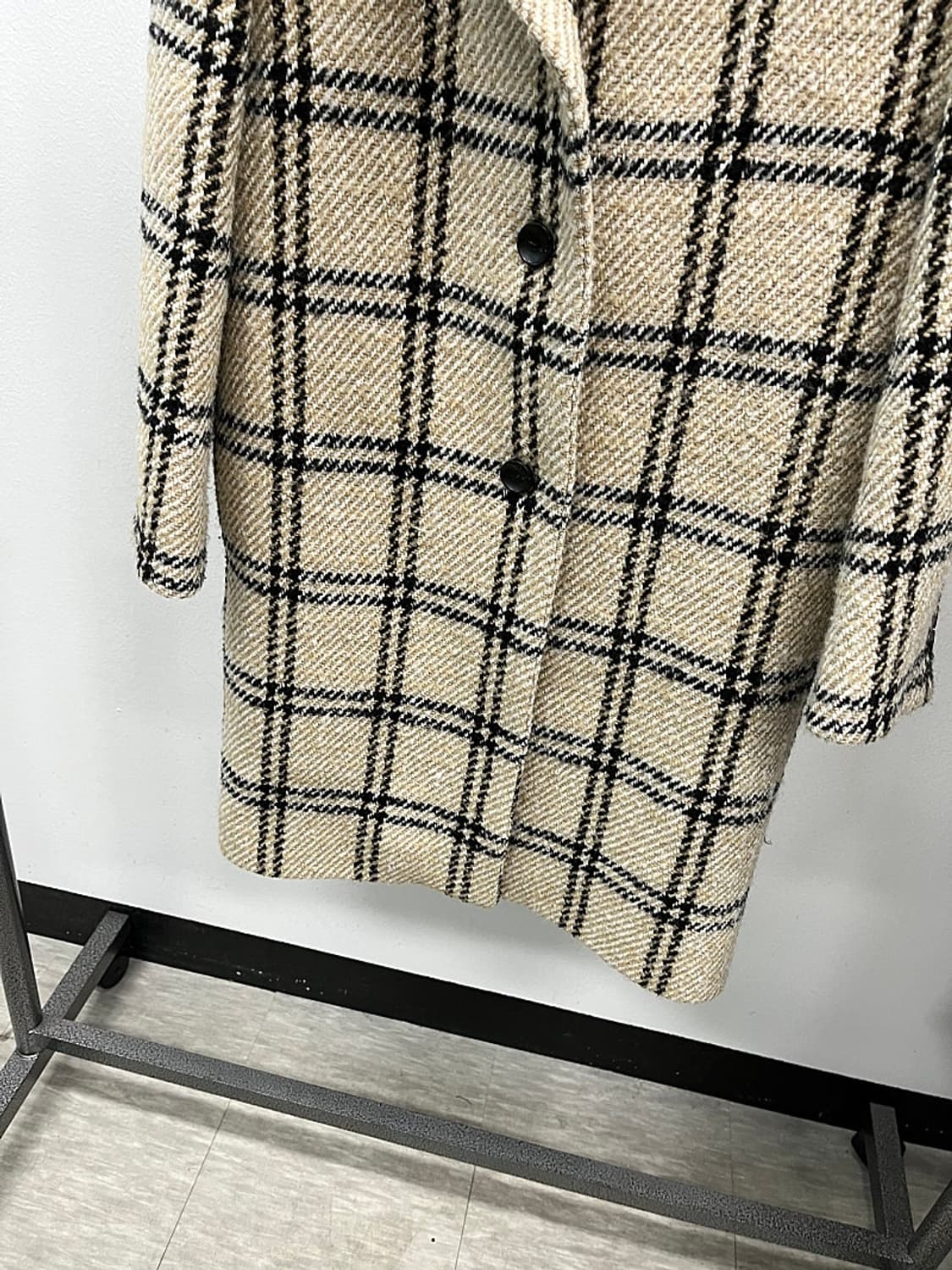 여) 마쥬 체크 울코트  상품이미지2