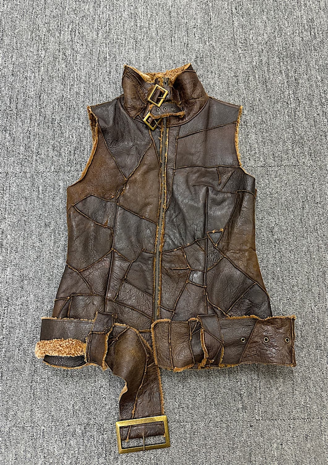 빈티지 양가죽 무스탕 조끼  상품이미지1