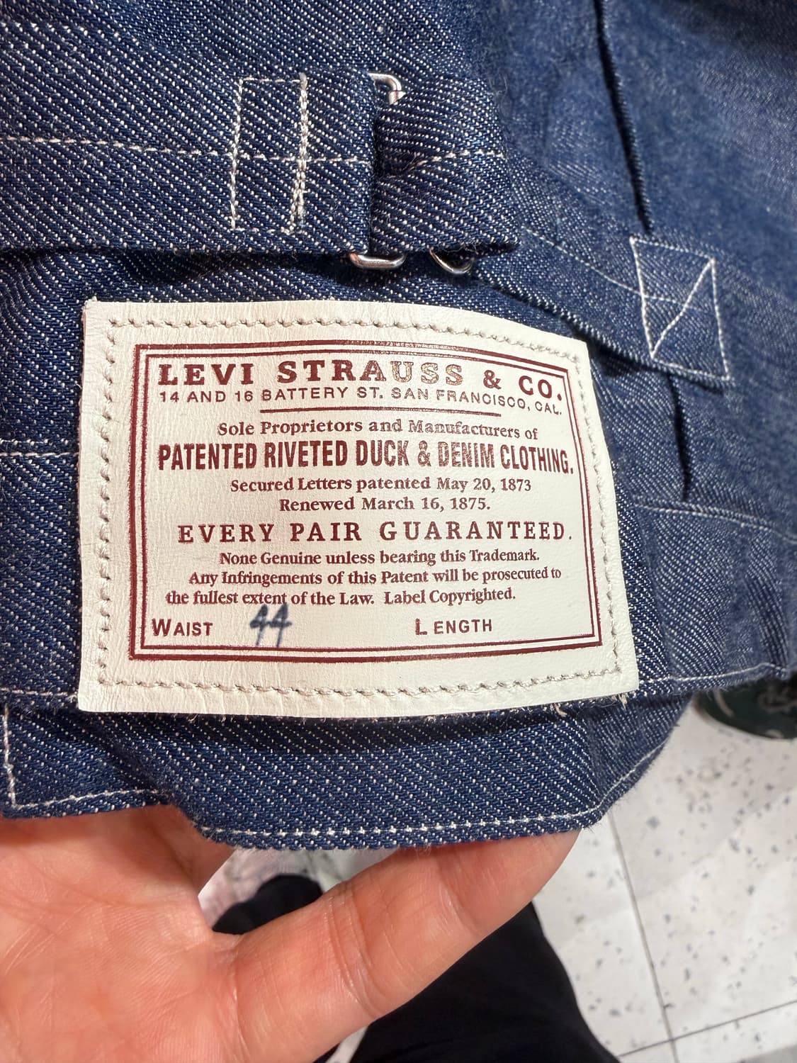 LVC 1879 Triple Pleats Blouse  데님 자켓(XL) 상품이미지2