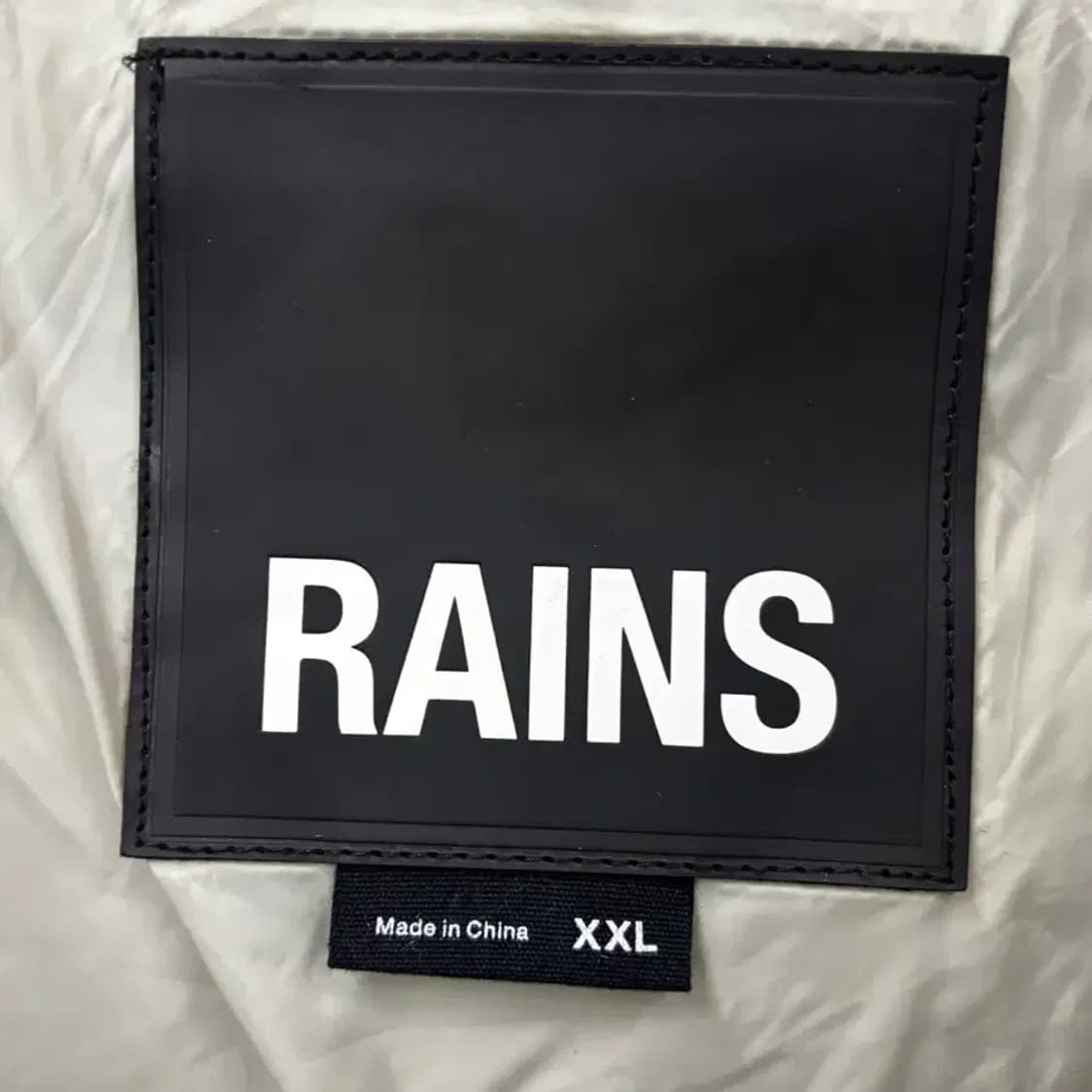 Rains 레인스 롱 푸퍼 자켓 시멘트 XXL 상품이미지4