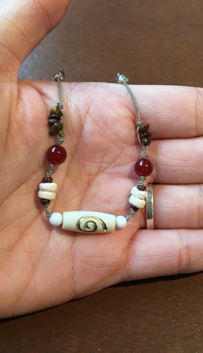 원석 비즈 끈팔찌 상품이미지2