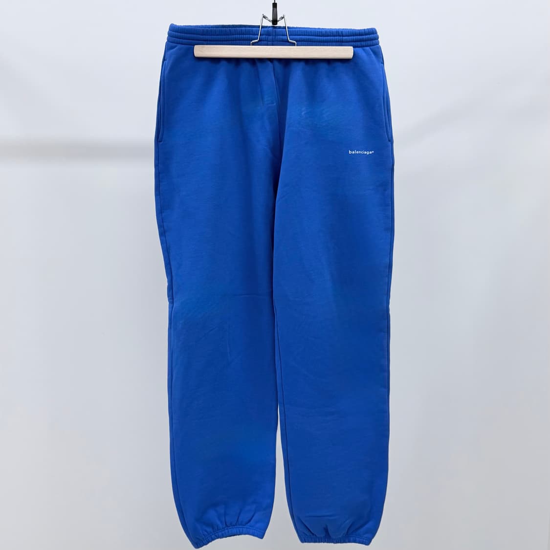 [S급/M] 발렌시아가 스몰 로고 트레이닝 조거팬츠 블루 상품이미지1