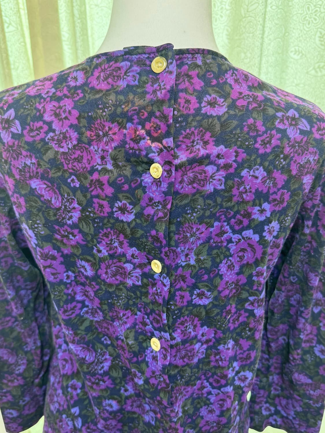 Flowers pattern three-quarter sleeve 상품이미지4
