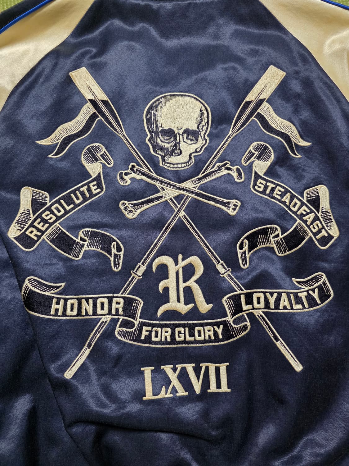 폴로 랄프로렌 퍼플라벨  RRL / 자수 스카잔 바시티 자켓 상품이미지8