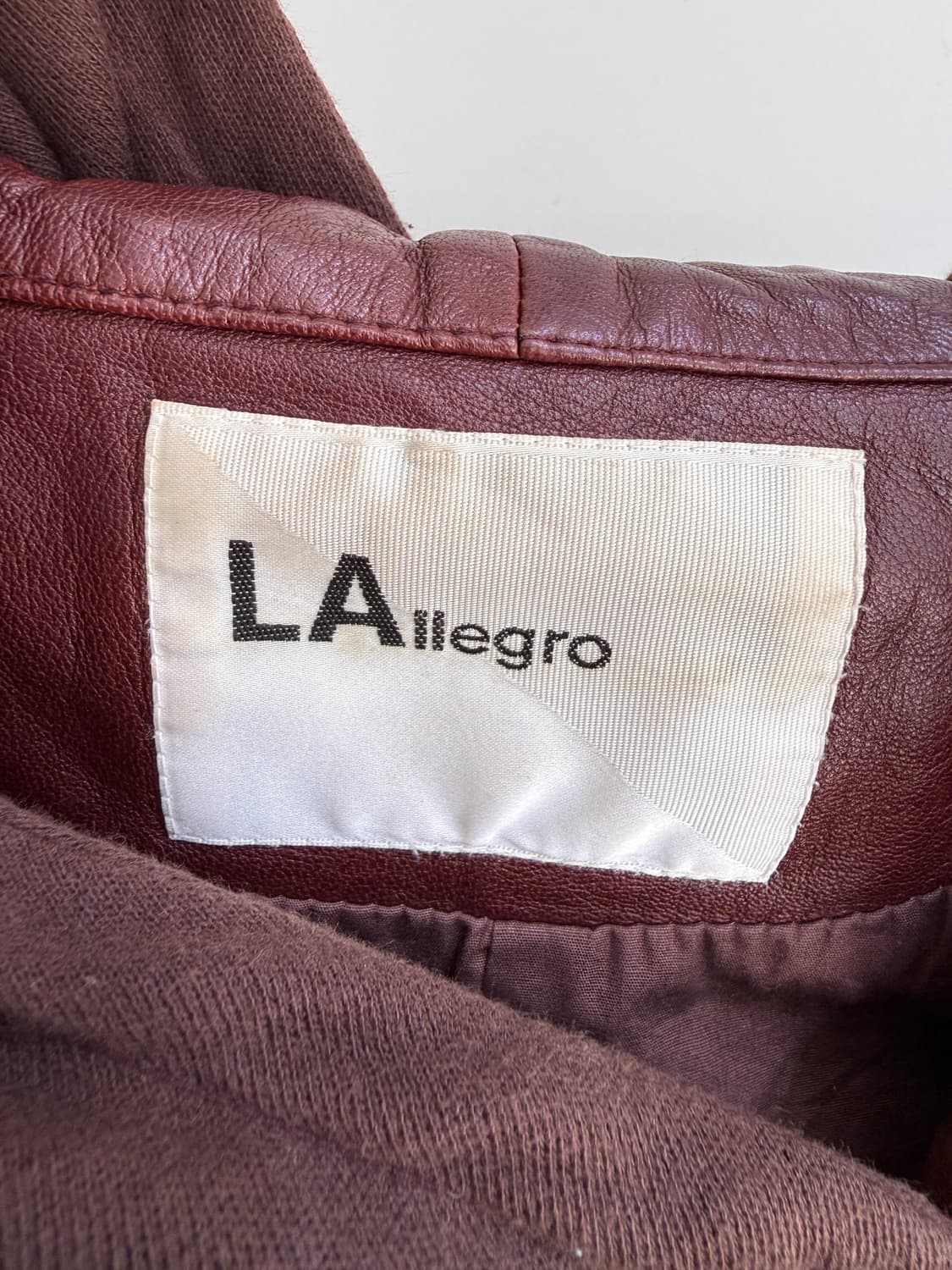 LALLEGRO 레더 판넬 자켓 상품이미지5