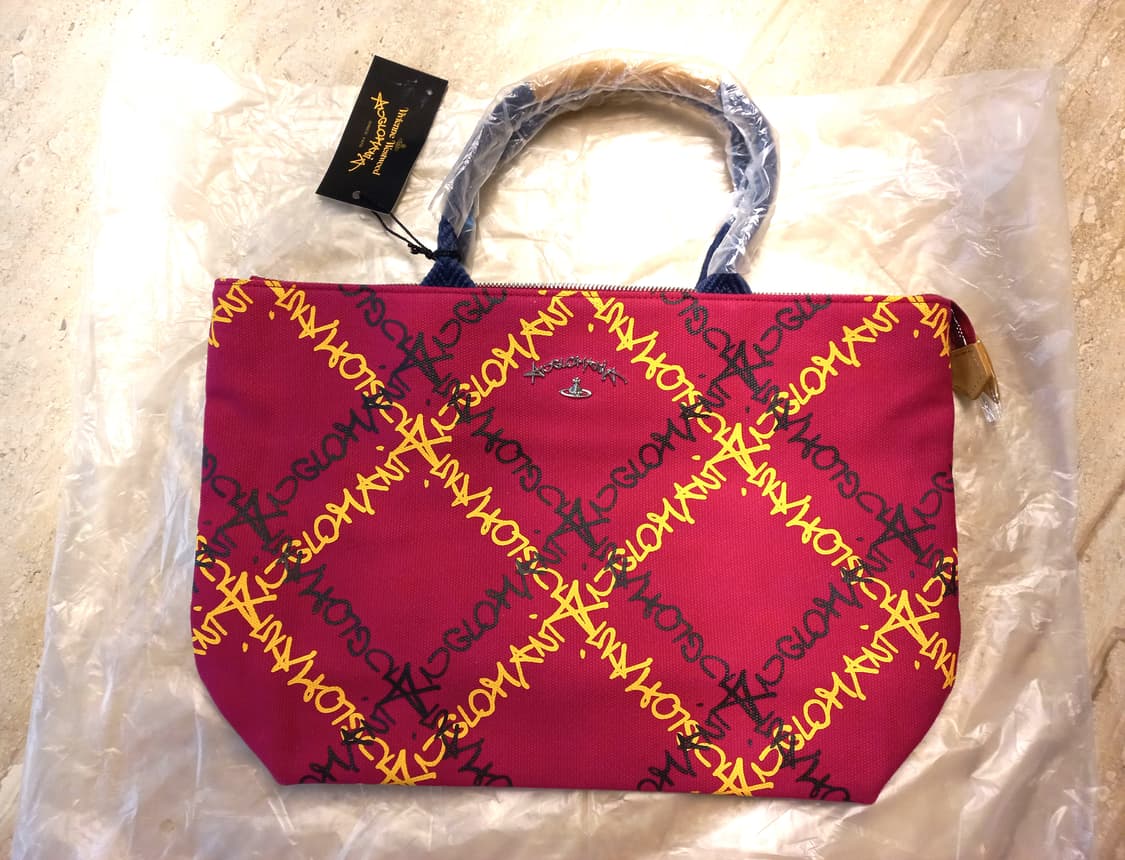 비비안웨스트우드 앵글로매니아 FUXIA 토트백 (새상품) 상품이미지4