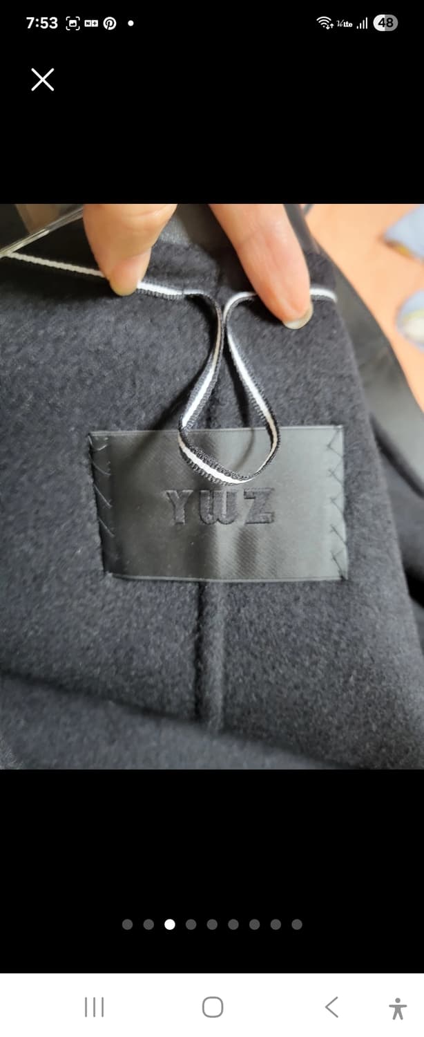 미니멀끝판왕!캐시미어+양가죽 롱베스트 새제품 free 상품이미지3