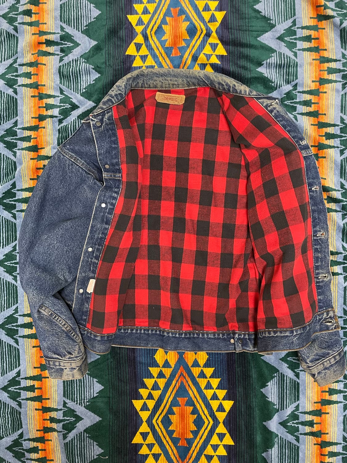90s levi's buffalo trucker jacket xl 상품이미지4