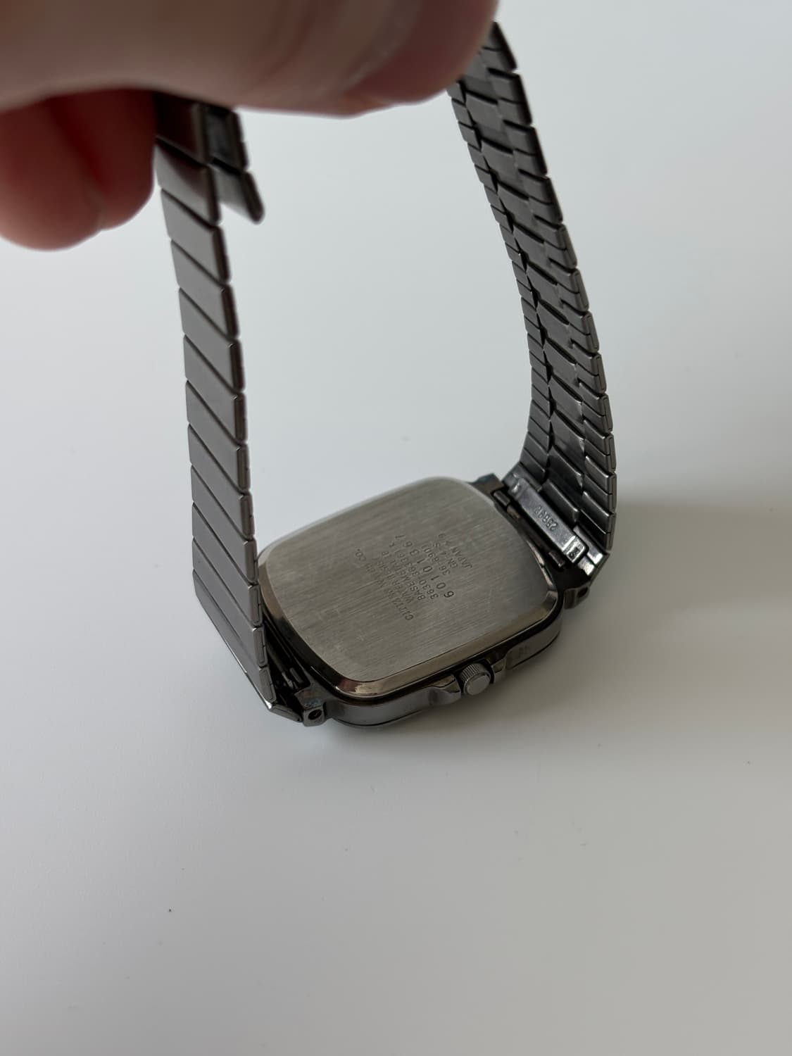 시티즌 1980년대 CQ 블랙 스퀘어 쿼츠 남성 상품이미지6