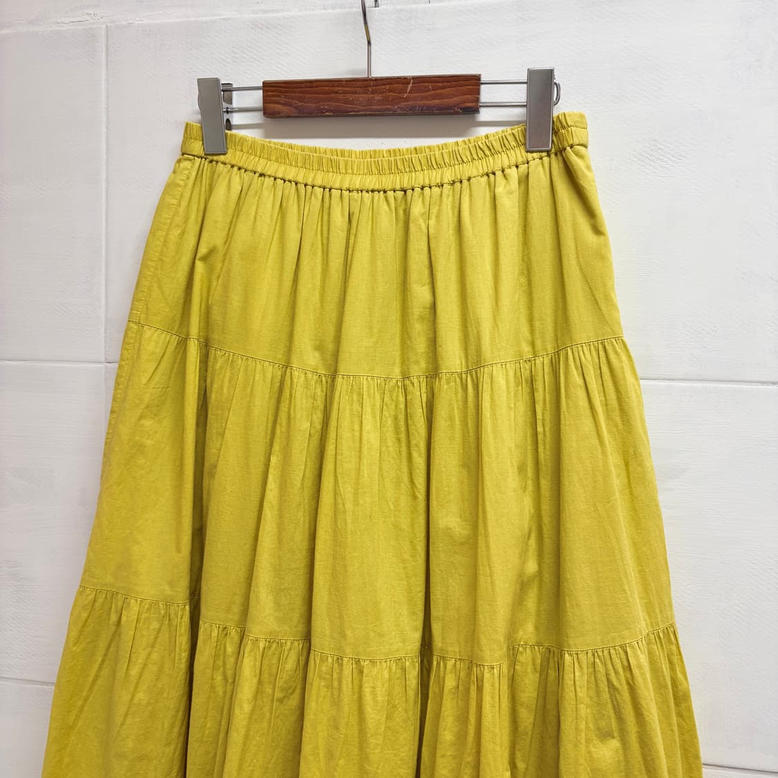 GU 옐로우 캉캉 모리걸 롱 스커트  JPN  상품이미지2