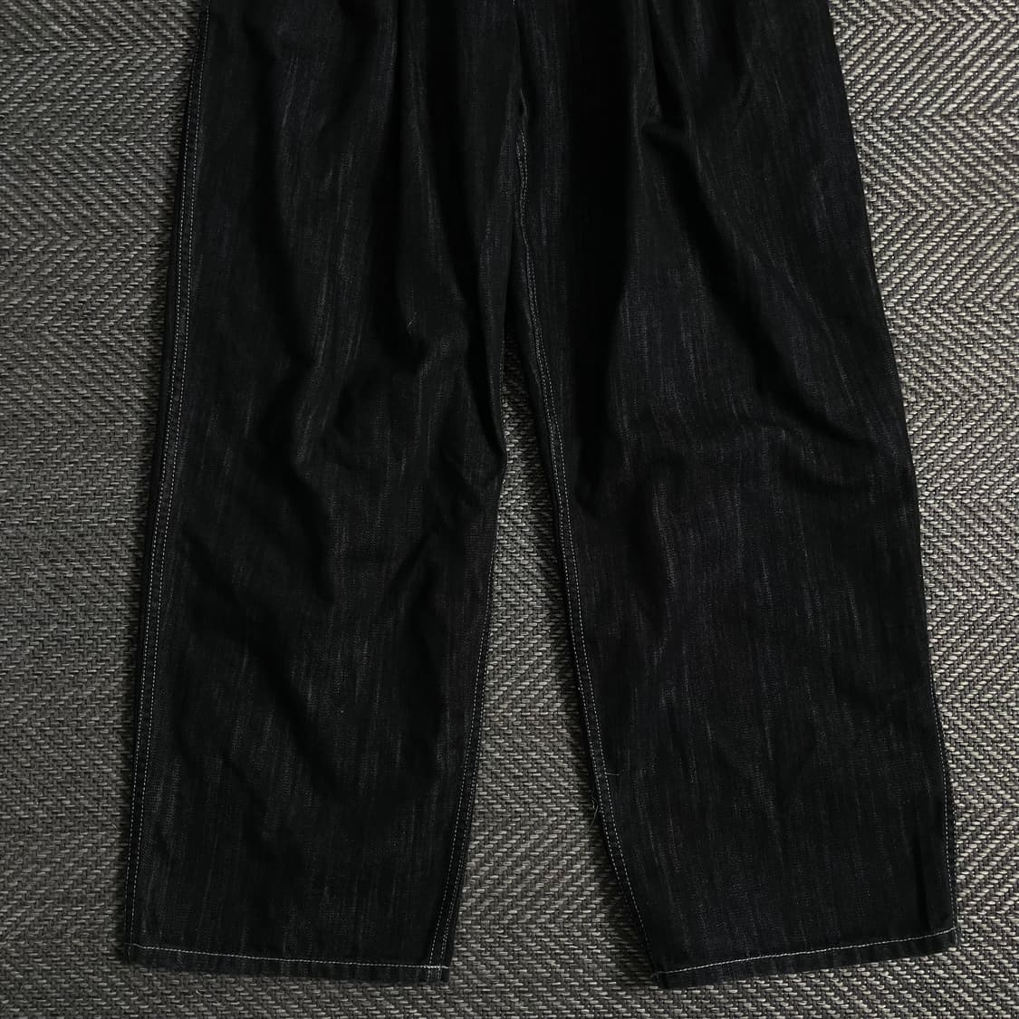 Xerobnr 블랙 투 턱 와이드 데님 팬츠 y 3673 상품이미지3