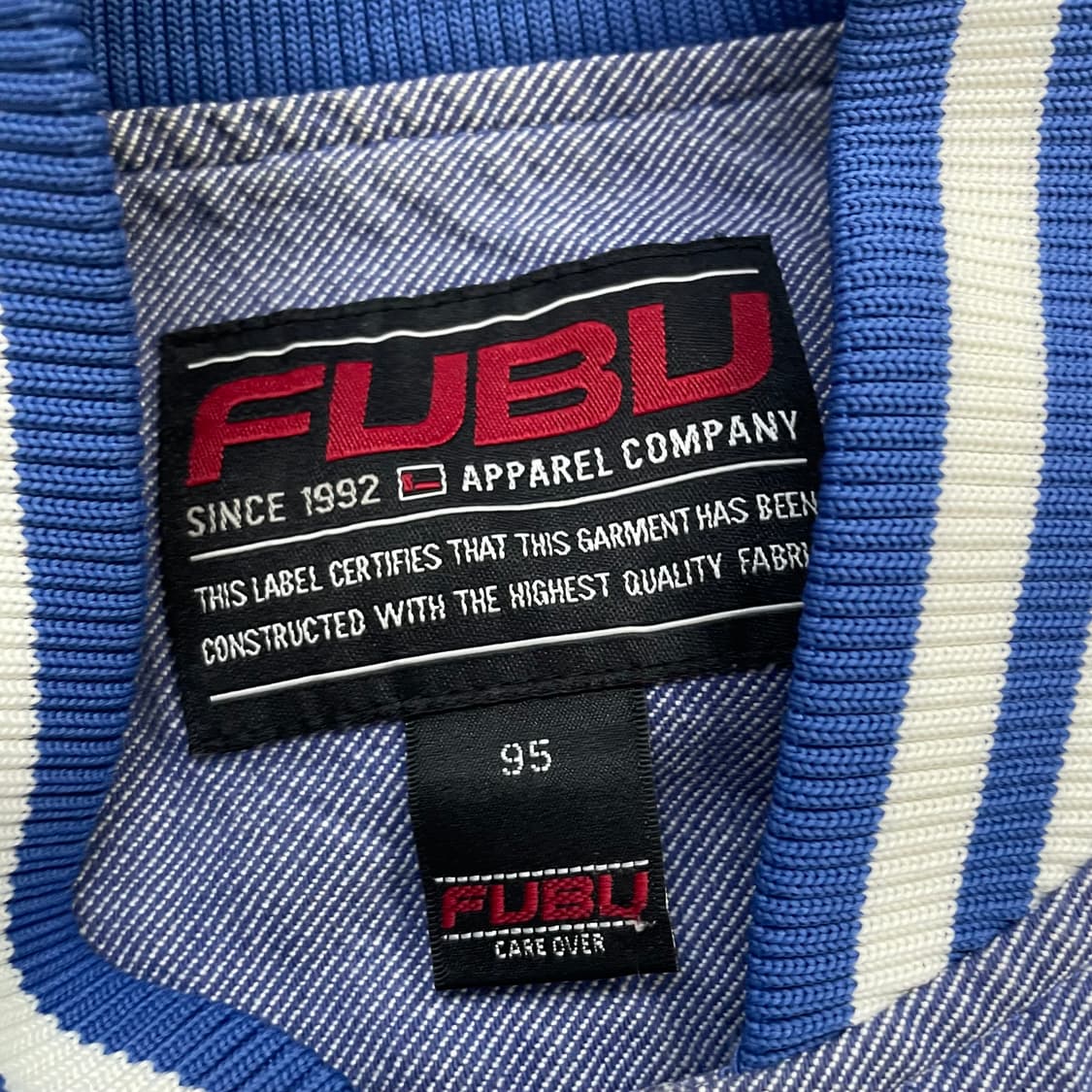 후부 Fubu 올드스쿨 빅 로고 데님 바시티 자켓 상품이미지3