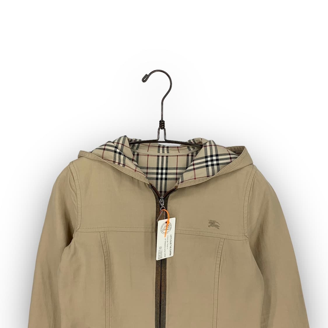 버버리 로고 레더스트랩 후드자켓 상품이미지3