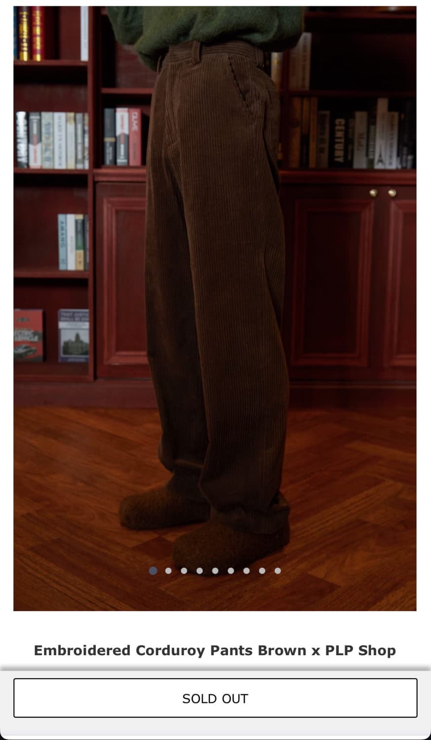 21년도 stu PLP샵 콜라보 코듀로이 팬츠 상품이미지2