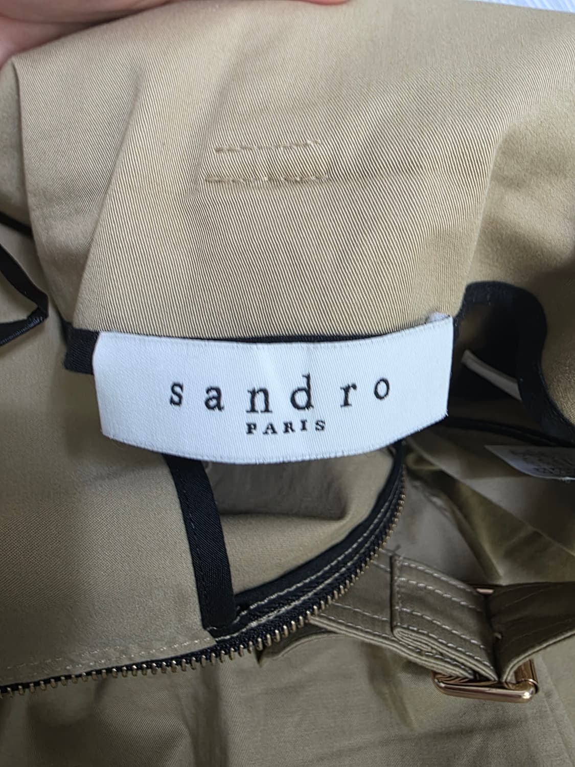 Sandro 샌드로 하이웨스트 벨트 포인트 팬츠 38 상품이미지4